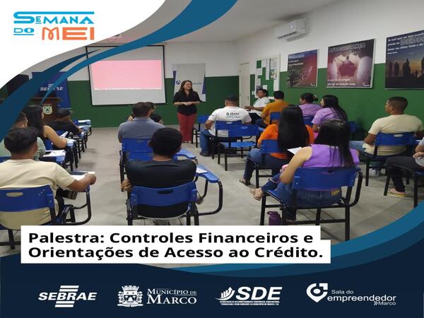 Palestra: Controles Financeiros e Acesso ao Crédito